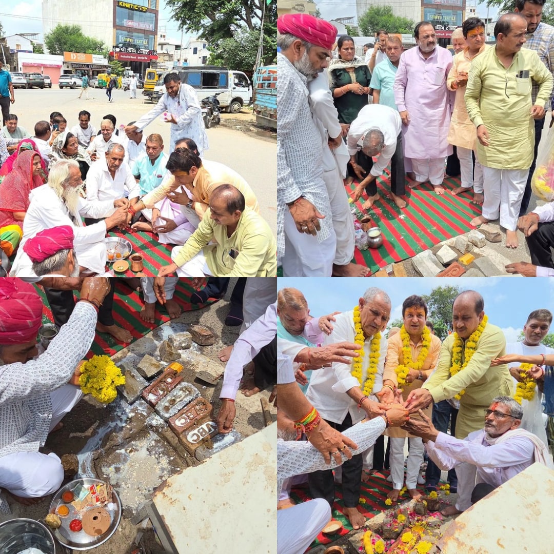 सांगानेर में भव्य कॉरिडोर का भूमि पूजन संपन्न