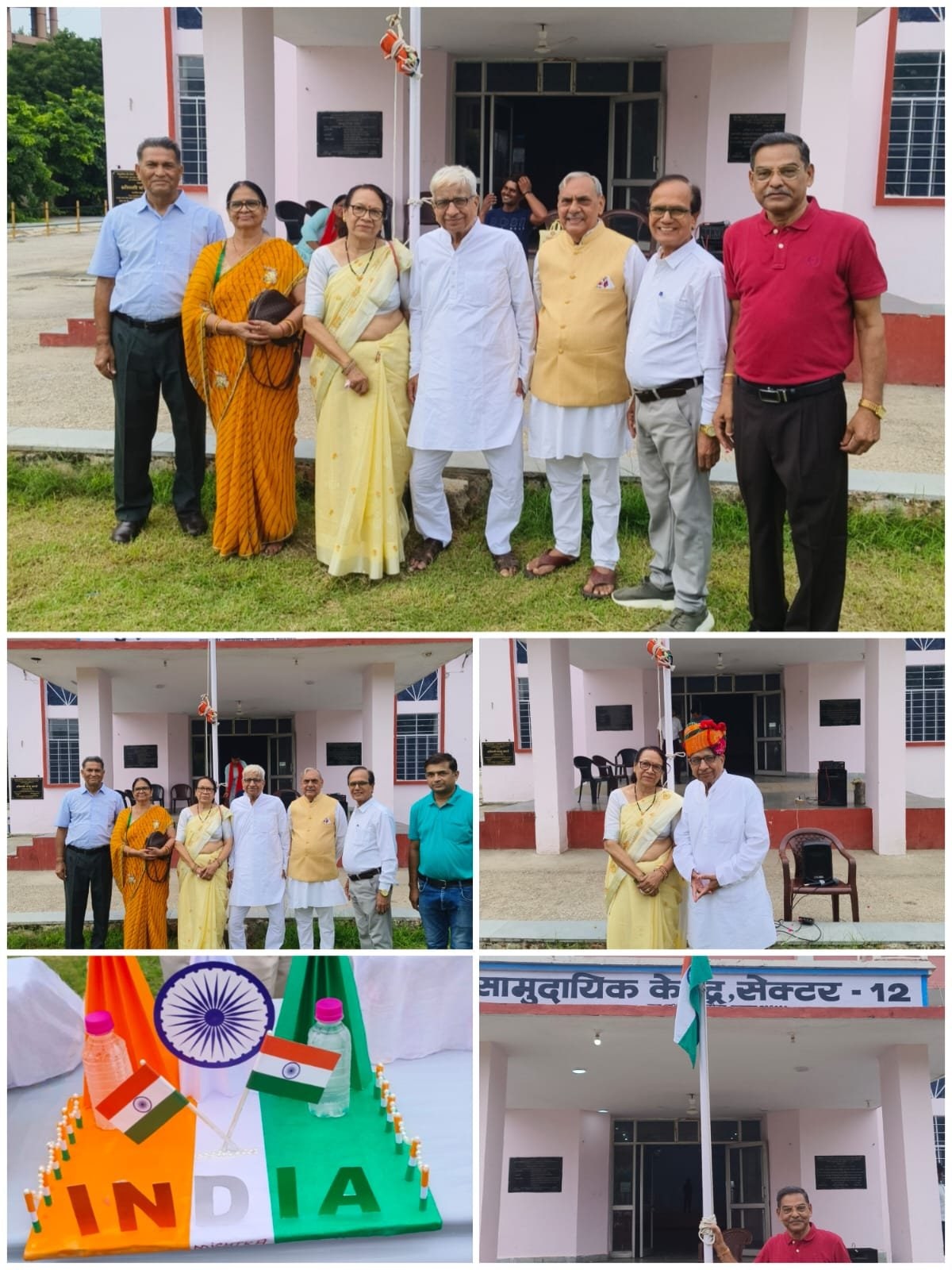 जयपुर में विकास समिति ने ध्वजारोहण कार्यक्रम आयोजित किया